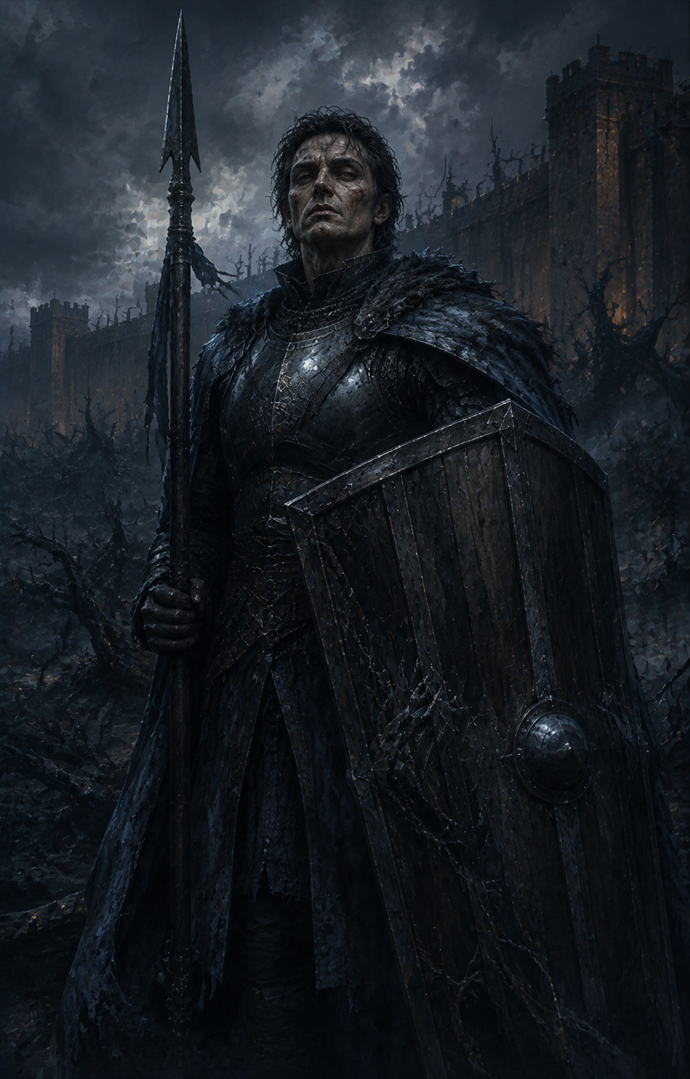 Painterly portrait of Ardemas Voll, the Unyielding Line