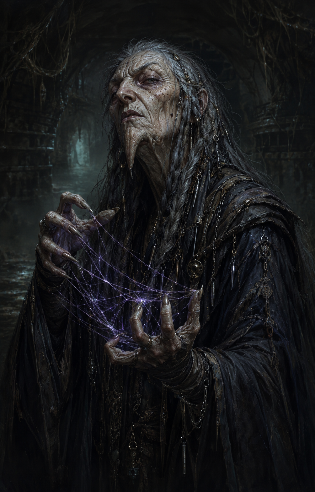 Painterly portrait of The Unweaver