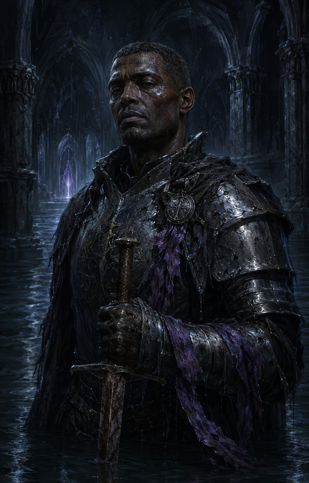 Painterly portrait of Ser Corwin Vane, the Oathbroken