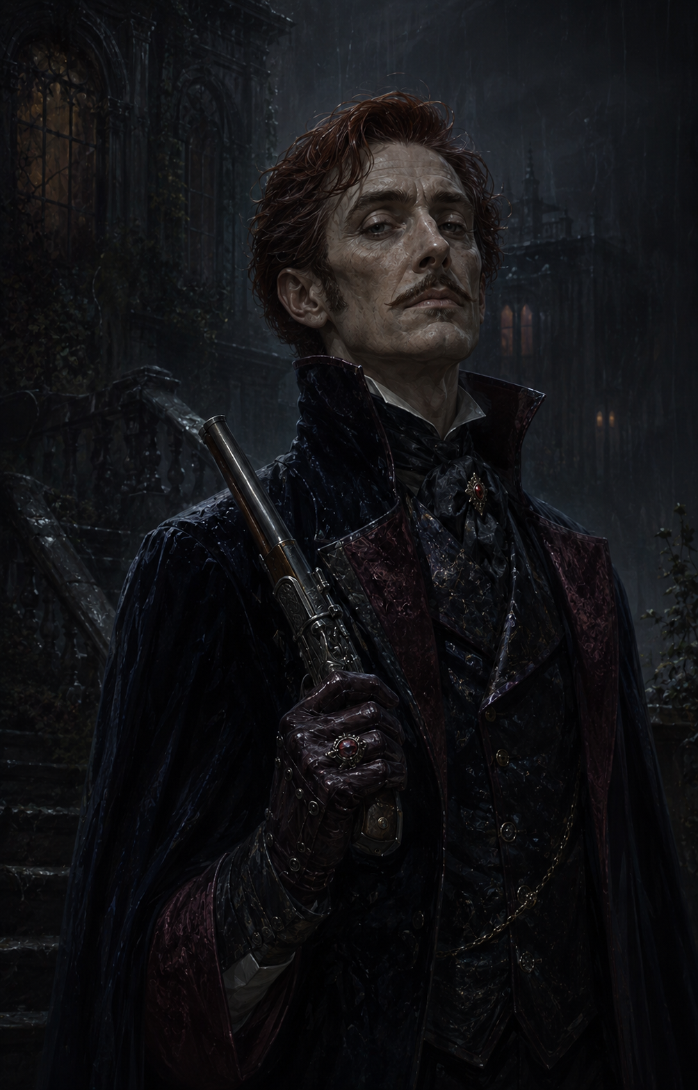 Painterly portrait of Anselm Rooke, the Uninvited Rival