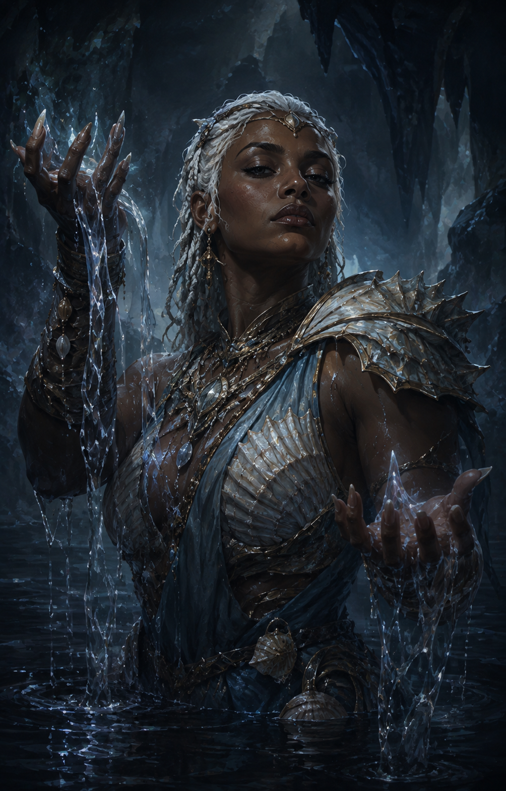Painterly portrait of Vashka Tideborn, the Storm-Caller