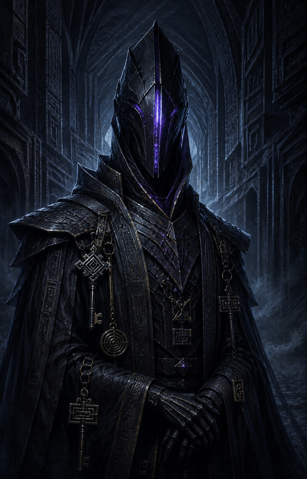 Painterly portrait of The Warden, of the Unwound Way
