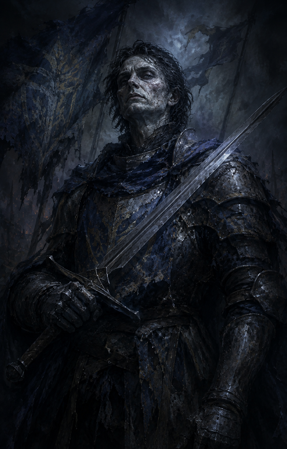 Painterly portrait of Ser Ordric Vayle, the Forsworn Victor