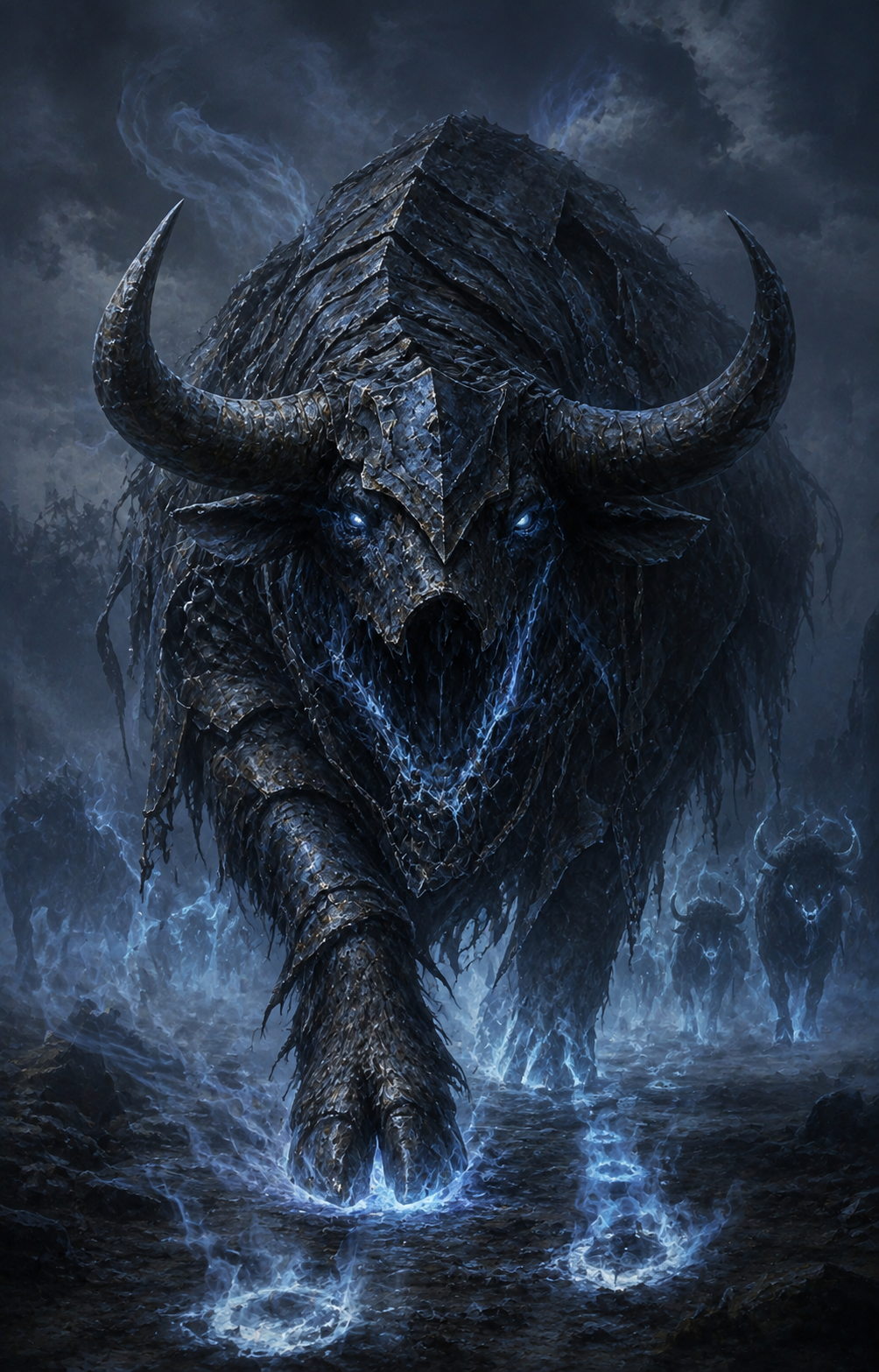 Painterly portrait of Gravemaw, the Old Tread